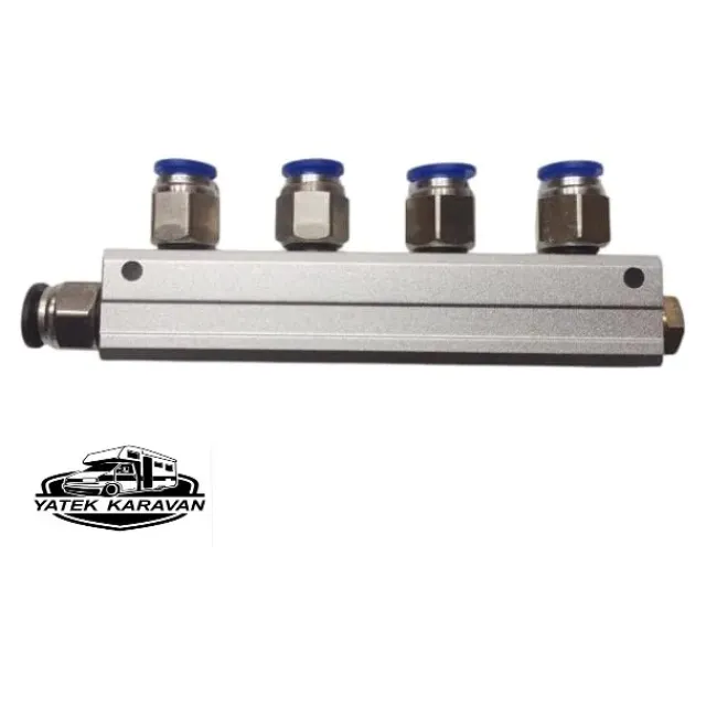 4 Lü Kollektör Dolu 12 Mm Pnömatik Hortuma Uyumlu (28002d)