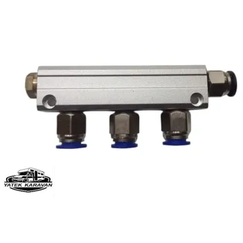 3 Lü Kollektör Dolu 12 Mm Pnömatik Hortuma Uyumlu (28001d)
