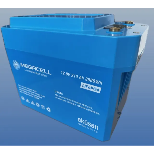 Megacell 12.8v 210ah (bluetooth) Lifepo4 Lityum Demir Fosfat Akü(abs Kasa) (19014)