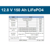 Megacell 12.8v 150 Ah (bluetooth) Lifepo4 Lityum Demir Fosfat Akü(abs Kasa) (19013)