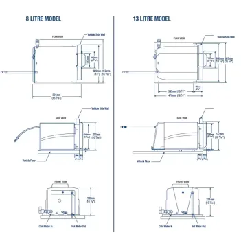 Whale 13 Litre Gazlı & Elektrikli Su Isıtıcı (15032a)