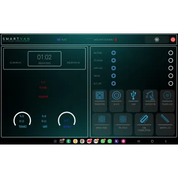 Smartvan Brand Akıllı Karavan Kontrol Sistemi 16 Kanal Tablet (13023)
