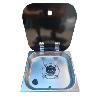 Karavan Tekne Cam Kapaklı Tek Ocak 33 X 35 (11007)