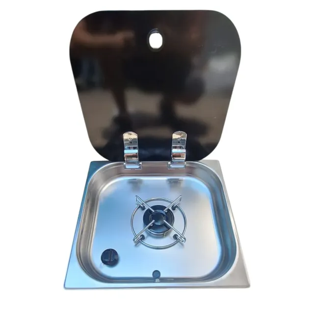 Karavan Tekne Cam Kapaklı Tek Ocak 33 X 35 (11007)