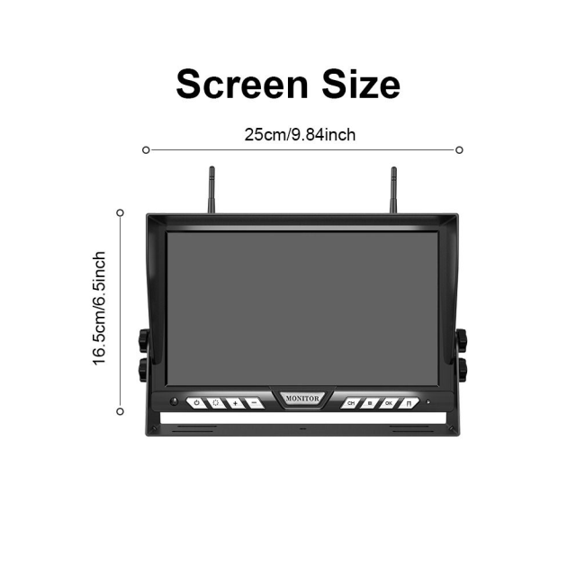 Dahili Ekranlı Wireless Karavan Geri Görüş Kamerası 1080p - Premium (13016)