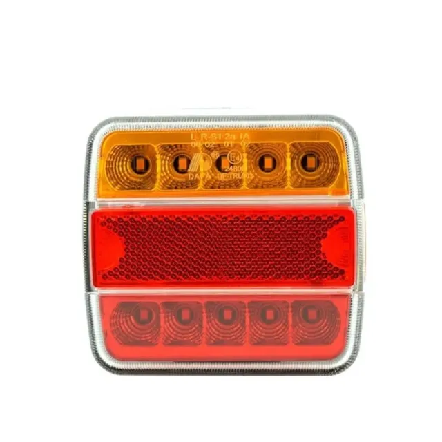 Römork Ve Karavan Led Stop Lambası 12 Volt Kare Çift  9.5 X 10.5 (17036)