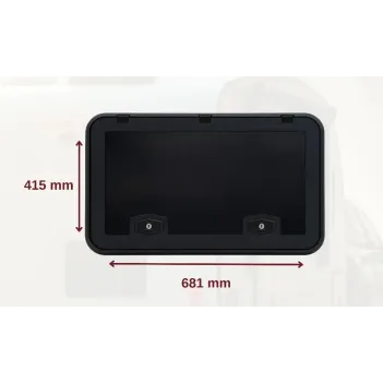 Karavan Bagaj Servis Kapağı 415 X 681 Siyah (31027)