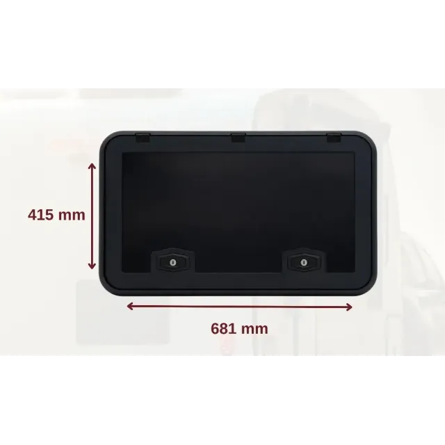 Karavan Bagaj Servis Kapağı 415 X 681 Siyah (31027)