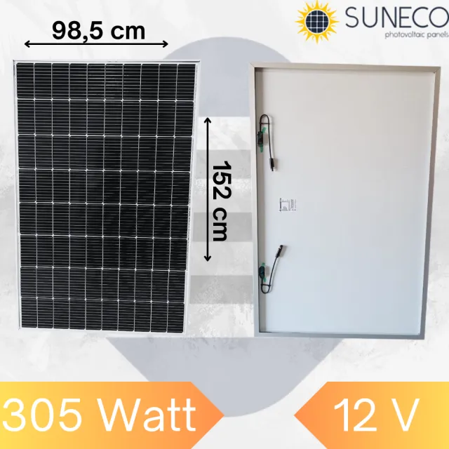 305w Watt Half-cut Monokristal Solar Yüksek Amper Güneş Paneli A Sınıf Karavan (19004b)