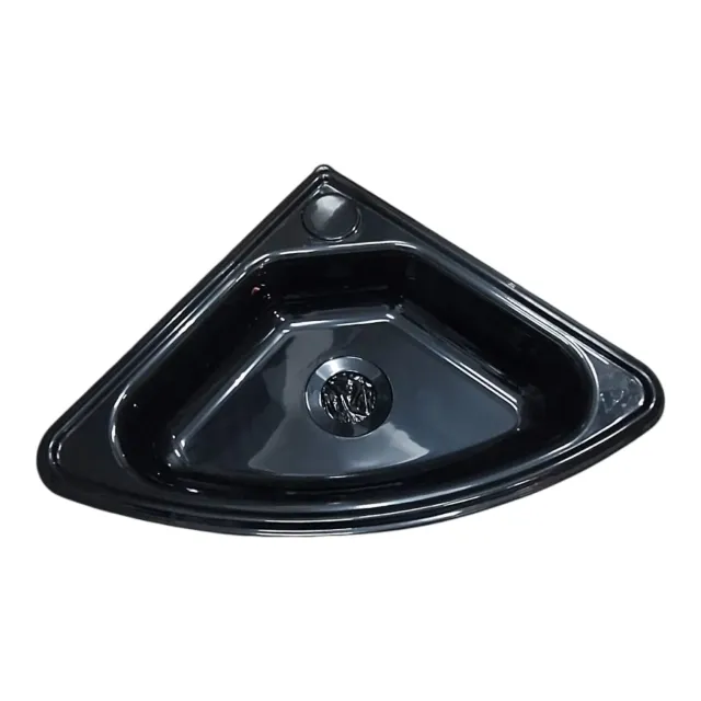Plastik Evye Lavabo Köşe Siyah (25008)