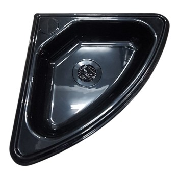 Plastik Evye Lavabo Köşe Siyah (25008)