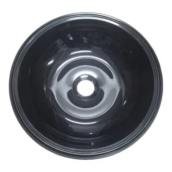 Plastik Evye Lavabo Yuvarlak Siyah (25007)