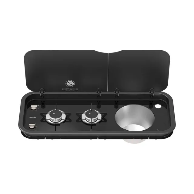 Thetford Kombinasyonlu Çift Gözlü Ocak & Yuvarlak Eviye (10012)