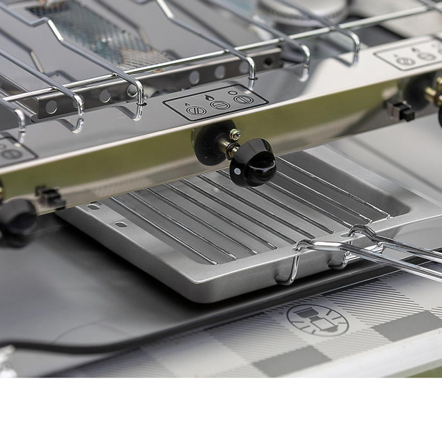 Katlanır Çift Gözlü Karavan Gazlı Ocak Ve Izgara Bbq (17n014)