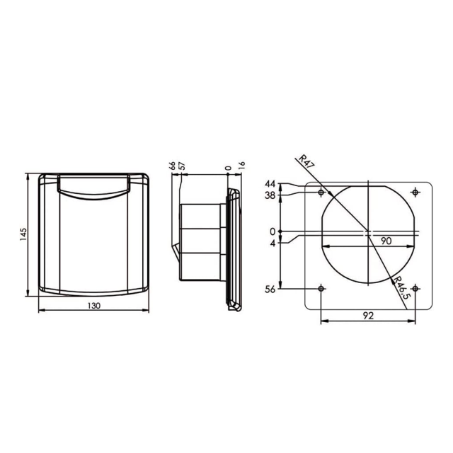 Abl Karavan Kombinasyonlu Tv Çıkışı Beyaz (27020)