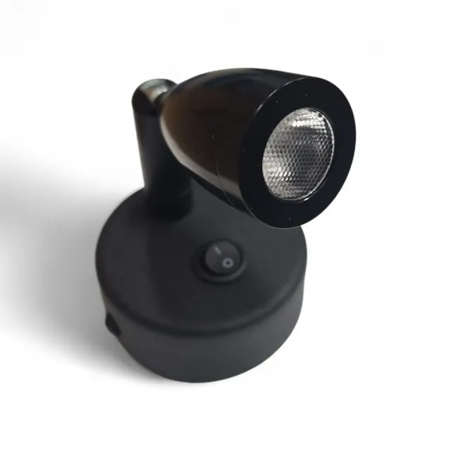 Okuma Lambası Kısa Siyah Karavan Tekne (6021s)