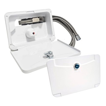 Revex Sıcak Soğuk Dış Duş Kilitli Takım Beyaz (2017b)