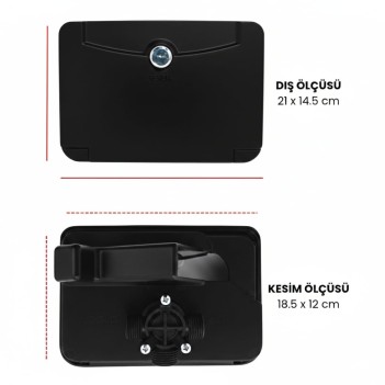 Sıcak Soğuk Dış Duş Kilitli Takım Siyah 2017s