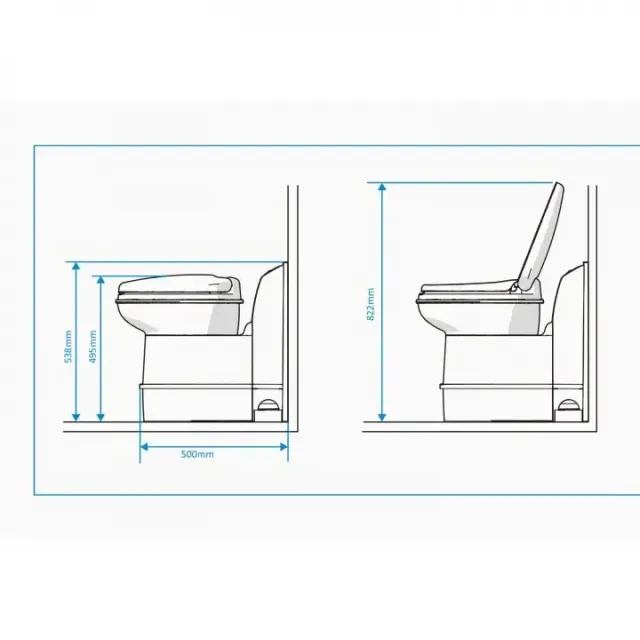 Thetford C200 Cs Çekme Karavan Döner Kasetli Tuvalet