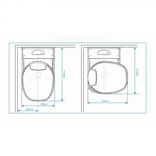 Thetford C200 Cs Çekme Karavan Döner Kasetli Tuvalet